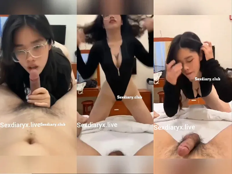 Em rau vú bự kính cận liếm cặc điêu luyện