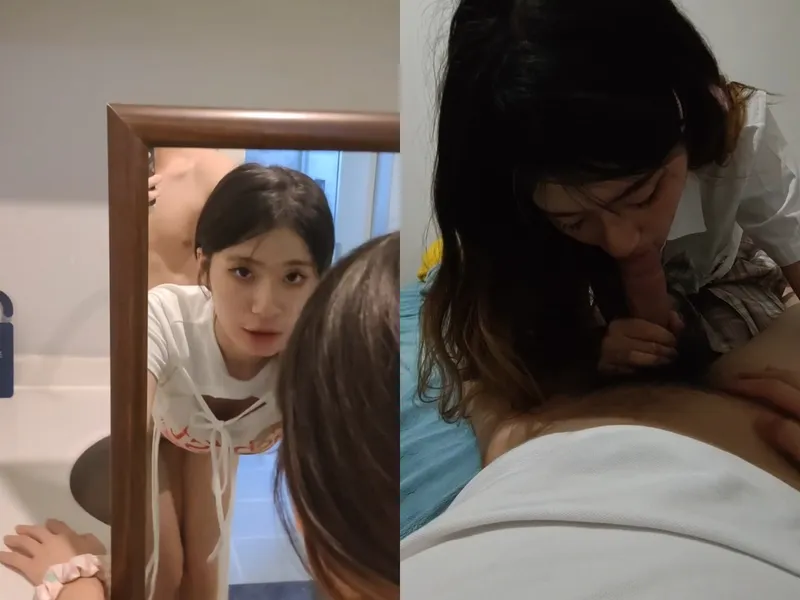 Chị tỷ thiên thần doggy trước gương sướng điên cuồng